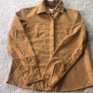 Suede Button Down